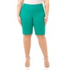 Rekucci Curvy Woman Ease into Comfort Pull-On Modern City Shorts with Tummy Control and Real Pockets - 4 of 4