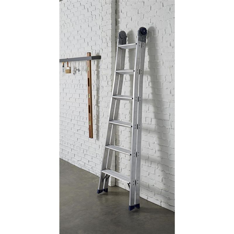 COSCO 2-in-1 Step and Extension Ladder (Aluminum, Multi-Position) (16 Ft. Max Reach), 2 of 5