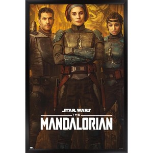 Trends International Star Wars: The Mandalorian Season 2 - Mandalorians Framed Wall Poster Prints - 1 of 4