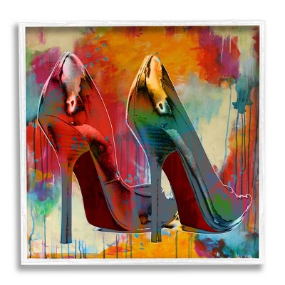 Stupell Industries Urban Style Glam Heels Framed Giclee