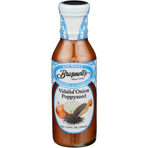 Brasswell's Vidalia Onion Poppy Seed Dressing & Marinade - Case Of 6 ...