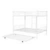 NicBex Full Over Full Bunk Bed with Safety Guardrail and Trundle,Loft Bed with Ladder and Converts to 2 Beds,Noise Reduced Bunk Beds for Bedroom - 2 of 4