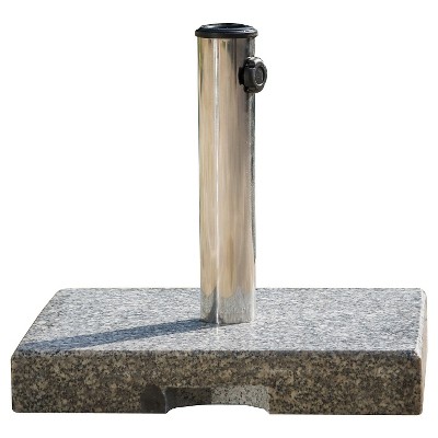 55-pound Square Granite Patio Umbrella Base - Gray - Christopher Knight Home