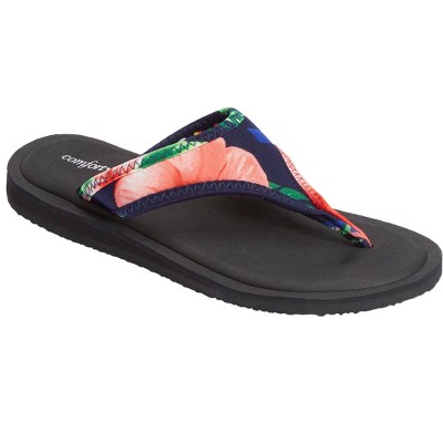 Comfortview Women's The Sylvia Soft Footbed Thong Slip On Sandal (Wide Widths Available)