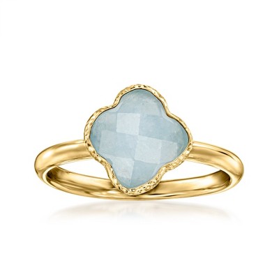 Ross-Simons Italian 1.40 Carat Aquamarine Ring in 14kt Yellow Gold