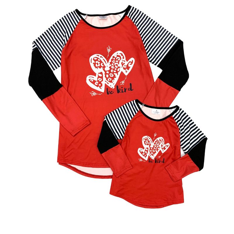 Girls Mommy And Me Be Kind Raglan Top - Mia Belle Girls, 2 of 4