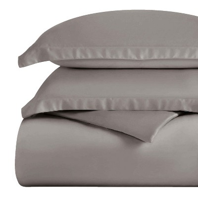 Premium Cotton 300 Thread Count Solid Duvet Cover Set by Blue Nile Mills