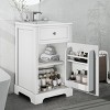 CSBDHome 20" Bathroom Vanity with Sink, Soft-Close Door, Storage Cabinet with Adjustable Shelf and Rack – Waterproof MDF and Ceramic Basin - 3 of 4