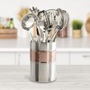 Lexi Home 7-Piece Copper Hammered Stainless Steel Kitchen Cooking Utensil Set - 2 of 3