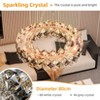 24/32in Crystal Chandelier 3-color Light LED Hanging Pendant Lamp Ceiling Fixtur - 2 of 2