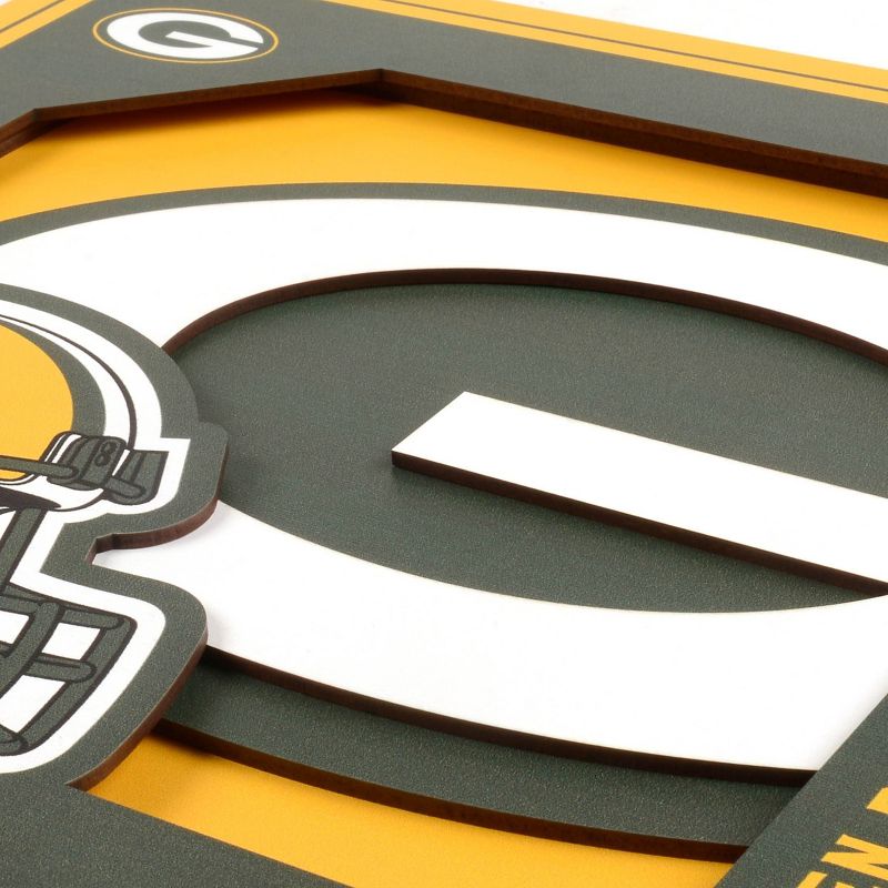 NFL Green Bay Packers 3D Logo Series Wall Art - 12&#34;x12&#34;, 4 of 5