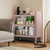 Fortune Candy 33.78'' Tall 3 Tier Kitchen Pantry Cabinet with 2 Door, Recyoled Metal - 4 of 4