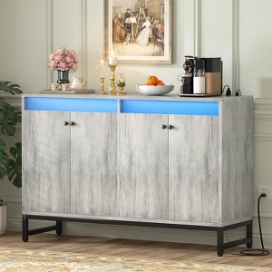 Aheaplus Storage Buffet Cabinet with LED Light - 1 of 4