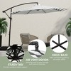 WestinTrends 10 Ft Outdoor Patio Cantilever Offset Umbrella - 4 of 4