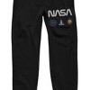 NASA Space Shuttle Logo Men's Black Jogger Pants - 2 of 3