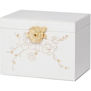 Jewelry Box with Lock: Jewelry Organizer for Dresser - 3-Drawer Earrings Storage - 1 of 4