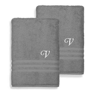 Linum Home Textiles 100% Turkish Cotton 2PC Denzi Bath Towel Set