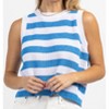 Women's BEACH DAY STRIPED KNIT TANK - dee elly - image 2 of 4