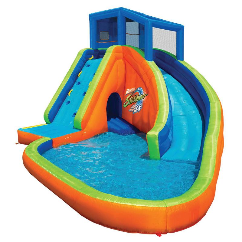 Banzai Falls Inflatable Water Park Kiddie Pool with Slides & Cannons (2 Pack), 2 of 7