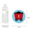 Big Dot of Happiness Railroad Party Crossing 1st Birthday Highchair Decor - I Am One - First Birthday Steam Train High Chair Banner - 2 of 4