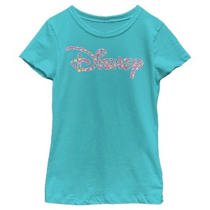 Girl's Disney Candy Logo T-Shirt - 1 of 4