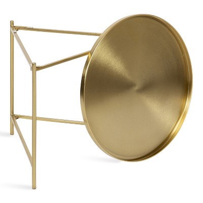 Ulani Gold Round Iron Nesting Cocktail Tables, Set of 2