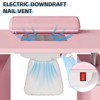 Manicure Table Nail Desk for Nail Tech, Nail Table Station with Dust Collector, Beauty Salon Workstation with Locking Castors & Wrist Cushion - 4 of 4