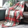 Christmas Blanket Ultra Soft Throw Blanket with Plaid, Cozy Flannel Blanket for Bed, Sofa and Couch Christmas Gift. - 2 of 4