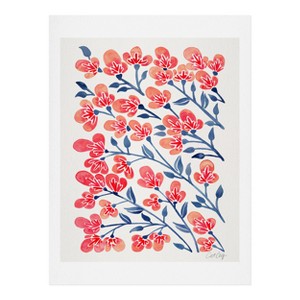 Cat Coquillette Pink Cherry Blossoms Wall Art Print Pink - society6 - 1 of 2