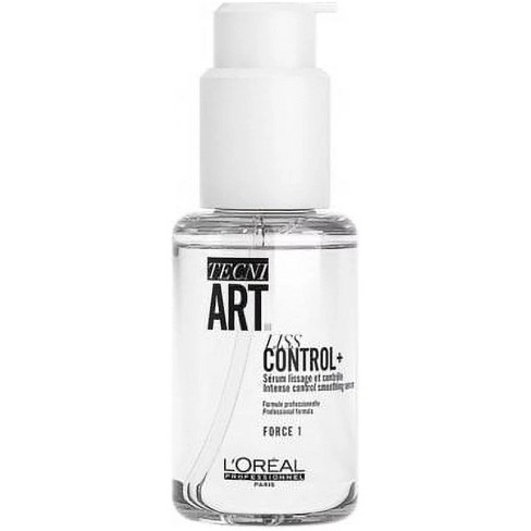 L'oreal Pro Tecni Art LISS CONTROL + Intense Control Smoothing Serum Force 1 (1.69 oz) Loreal Hair Anti-Frizz Oil Plus - image 1 of 3