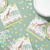Creative Converting Safari Baby Animal Birthday Plates and Napkins Set 16ct - 3 of 4