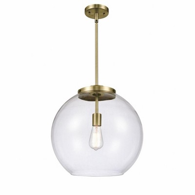 Athens - 1 Light Pendant In Industrial Style-16.38 Inches Tall and 15.75 Inches Wide