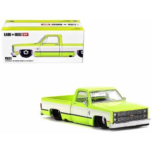 Kaido House x Mini GT Chevrolet Silverado Kaido Flo V1 - Yellow Chrome - 1 of 2