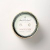 2-Wick Tinted Glass Eucalyptus & Santal Rattan Wrapped Jar Candle Green 13oz - Hearth & Hand™ with Magnolia - 3 of 3