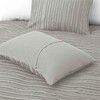 Peace Nest Microfiber Clipped Duvet Cover Set with Stripe Pattern - 4 of 4