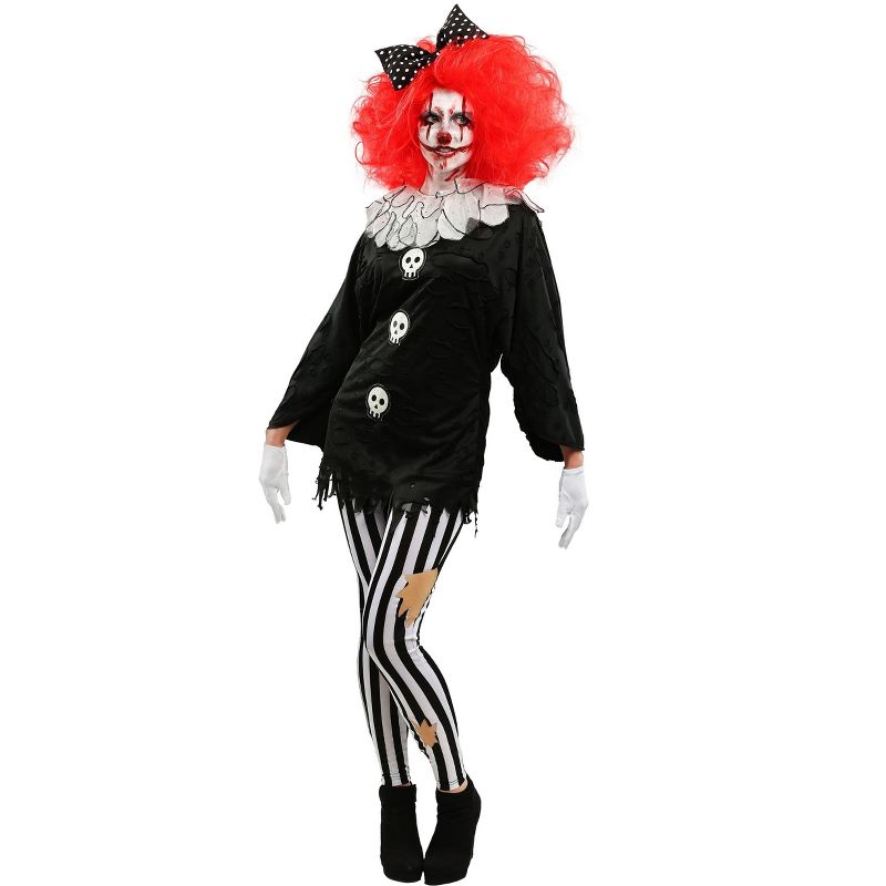 HalloweenCostumes.com Women's Frightful Clown Costume, 1 of 4