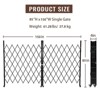 Double Folding Security Door,Portable Flexible Expandable Fence Gate, Steel Accordion Security Gate - 2 of 4