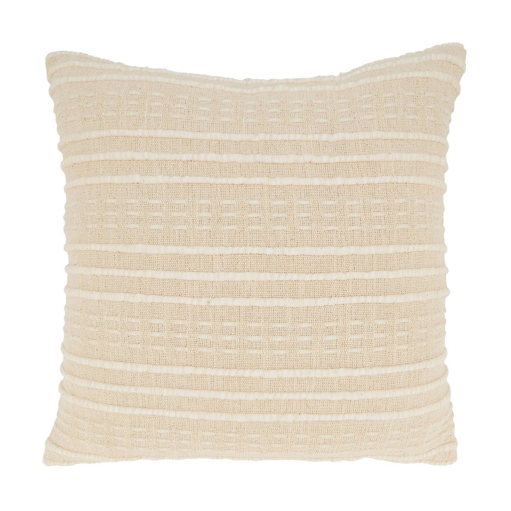 Photos - Pillow 20"x20" Oversize Modern Touch Striped Square Throw  Cover - Saro Lif
