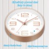 Unique Bargains Decorative Quartz Battery Operated Silent Non-Ticking Wall Clocks 8" - 3 of 4