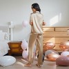 Women's Satin Short Sleeve Button Front Down Shirt & Pants Pajama Sets - Cupshe - 3 of 3
