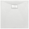 vidaXL White Shower Base Tray Reinforced with Resin, Fiberglass, and Stone Powder - Slate Stone Surface for Skid-Resistance - 4 of 4
