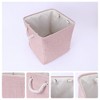 REGALWOVEN Shelves Closet Square Fabric Collapsible Storage Basket Bin with Handle 2 Pcs - 2 of 4