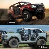 Half Doors Offroad Tubular Trail Doors Guards for 2018-2025 Wrangler JL JLU & Gladiator JT 2 Door-Set of 2 Fat Tube Half Doors - 3 of 4