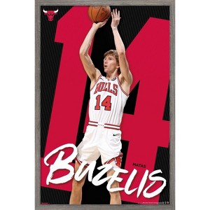 Trends International NBA Chicago Bulls - Matas Buzelis 25 Framed Wall Poster Prints - 1 of 4