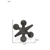 HomeRoots 7" Black Metal Game Hand Painted Tabletop Sculpture - 3 of 4