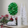 Northlight 3-Finish Shatterproof Ball Christmas Wreath - 13" - Green - Unlit - 2 of 3