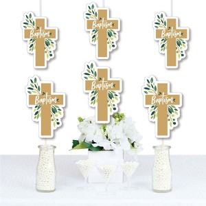 Big Dot of Happiness Baptism Elegant Cross - Decorations DIY Religious Party Essentials - Set of 20 - 1 of 4