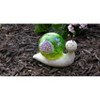 Ultimate Innovations Snail Lighted Garden Friend Glass & Resin Outdoor Decorative Scultpure Green & Yellow - 4 of 4