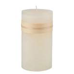 Northlight 6" Ivory Traditional Cylindrical Pillar Candle