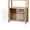 PAGED Wood Bookshelf Modern 2 in 1 Bookcase Cat Tree Display Case with Storage for Home Office, Study - 4 of 4